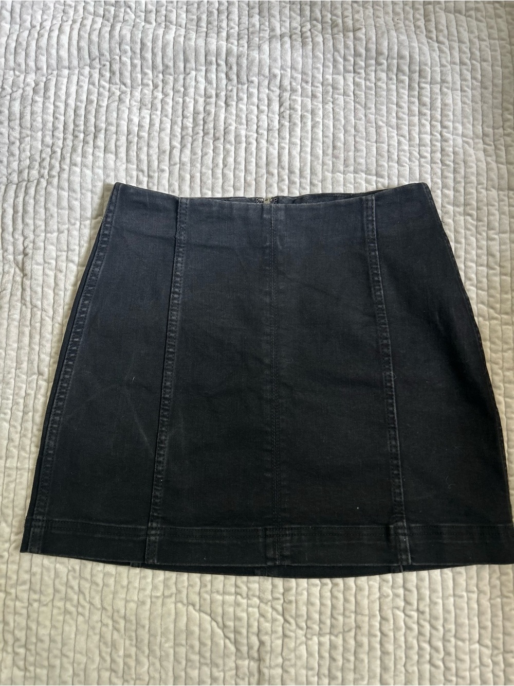 Black Denim Skirt by Wild Fable